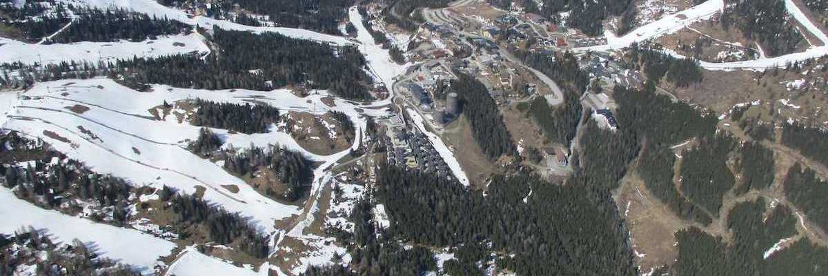 Flugwegposition um 13:37:36: Aufgenommen in der Nähe von Gemeinde Rennweg am Katschberg, 9863, Österreich in 2485 Meter